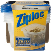Ziploc Snap N Seal 4 Ct 32 Ounces Square Container 10880 by SC Johnson