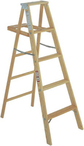 W330 Series 4 Foot Type 3 Wood Stepladder 1100-04 by Michigan Ladder Best Price