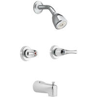Chrome 2 Handle Tub and Shower Faucet 82402 by Moen