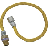 Stainless Steel Gas Connector 1/2 Inch Female By 1/2 Inch Male By 12 Inch CSSL54-12 by Brass Craft