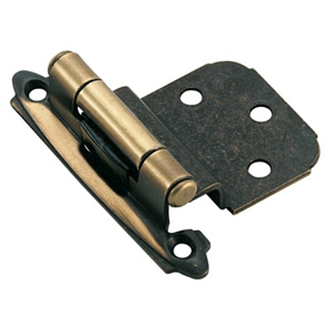 Modern Hinge 3/8 Inch Inset Pair Antique Brass BP7628-AE by Amerock Best Price