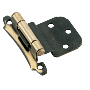 Imperia Imperial Hinge 3/8 Inch Inset Pair Antique Brass BP7928-AE by Amerock Best Price