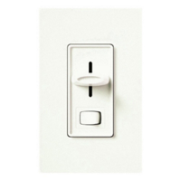 Skylark White 1 Pole Preset Slide Dimmer S-600PH-WH by Lutron Electronics