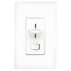 3 Speed Slide Fan Push Light Switch SFSQ-LFH-WH by Lutron Electronics