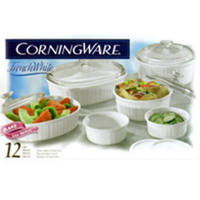 12 Piece Corningware French White Bakeware Set 6109785 by World Kitchen Ekco Best Price