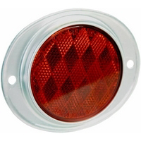 3 Inch Red Ovalalu Reflector V472R by Clean Rite Blazer International Best Price