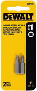 #1 Square Recess Bit Tip DW2201 by Dewalt Power Tools Best Price