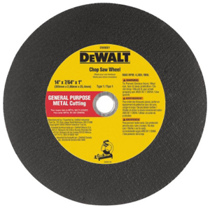 14 Inch Diameter Chop Saw Wheel DW8001 by Dewalt Power Tools