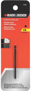 Glass and Tile Carbide Tip Drill Bit 1/8 Inch 16900 by Black and Decker Power Tools Best Price