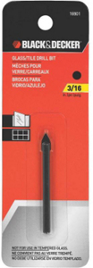 Glass and Tile Carbide Tip Drill Bit 3/16 Inch 16901 by Black and Decker Power Tools Best Price