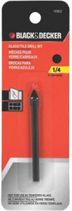 Glass and Tile Carbide Tip Drill Bit 1/4 Inch 16902 by Black and Decker Power Tools Best Price