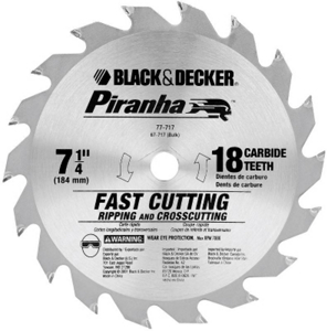 Piranha 7 1/4 Inch 18 Tooth Piranha Saw Blade 77-717 by Black and Decker Power Tools Best Price