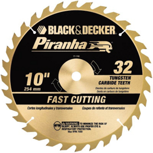 Piranha 10 Inch 32 Tooth Piranha Saw Blade 77-740 by Black and Decker Power Tools Best Price