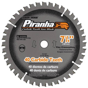 Piranha 7 1/4 Inch 40 Tooth Piranha Saw Blade 77-757 by Black and Decker Power Tools Best Price
