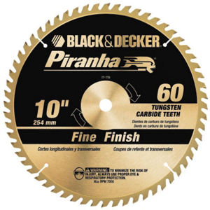 10 Inch 60 Tooth Piranha Saw Blade 77-770 by Black and Decker Power Tools Best Price