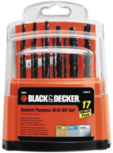 17 Piece High Speed Drill Bit Set 1/16 Through 3/8 Inch 15097 by Black and Decker Power Tools Best Price
