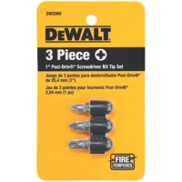 3 Piece Pozi Drive Bit Set DW2069 by Dewalt Power Tools