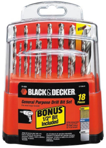 18 Piece Drill Bit Set 71-931 by Black and Decker Power Tools Best Price