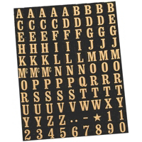 3/8 Inch Mylar Numbers and Letters MM-1 by Hy Ko