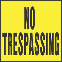 No Trespassing Sign YP-7 by Hy Ko