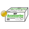 100 Pack 1 1/8 Inch Solid Brass Round Tag KB147 by Hy Ko