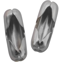 100 Pack #6Nickel Plated Aluminum Chain Coupling KB203 by Hy Ko