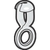 100 Pack #6Ad Nickel Plated Brass Coupling KB205N by Hy Ko