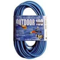 100 Foot 12/3 Blue Extension Cord 02569-06 by Coleman Cable Best Price