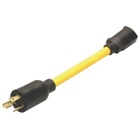 Twist To Lock 9 Inch 20 Amp 125 Volt Cord Adapint Er 09021 88-02 by Coleman Cable