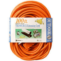 100 Foot 12/3 3 Outlet Extension Cord 04189 by Coleman Cable Best Price