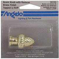 1 1/2 Inch Acorn Lamp Knobs/Finials Brass 70133 by Westinghouse Lighting Best Price