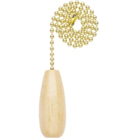 12 Inch Brass Wood Pull Chain 77087 by Westinghouse Lighting