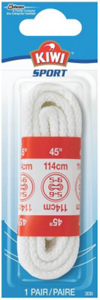 Kiwi Kiwi Round White Shoe Lace 45 Inch 643-003 by Kiwi Brands Best Price