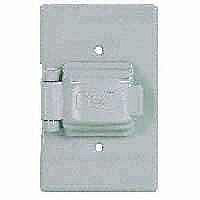 1 Gang Nm Receptacel Aned Toggle Switch Cover S1961 by Cooper Wiring