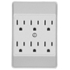 6 Outlet 3 Wire Grounded Tapping White C1146W by Cooper Wiring