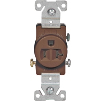 20 Amp 3 Wire Grounded Commercial Receptacle 1877B-BOX by Cooper Wiring