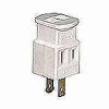 3 Outlet 2 Wire Cube Tapping White BP4400W by Cooper Wiring