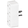 3 Outlet 3 Wire Grounded Adapter White 1147W-BOX by Cooper Wiring