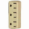 3 Outlet 3 Wire Grounded Adapter White BP1147W by Cooper Wiring