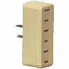 3 Outlet 2 Wire Tap/Adapter White BP1747W by Cooper Wiring