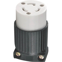 Super Spec 20 Amp 125 Volt Locking Connector Black L520C by Cooper Wiring