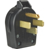 4 Wire Grounded Power Plug Black S21-SP by Cooper Wiring