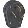 3 Wire Angle Power Plug Black S80-SP by Cooper Wiring