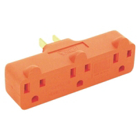 Heavy Duty orange Adaptor 4402RN-BOX by Cooper Wiring