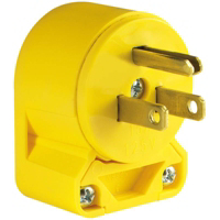 15 Amp 125 Volt Vinyl Angle Plug 4867AN-BOX by Cooper Wiring