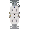 White Grounded Receptacle 270W10 by Cooper Wiring