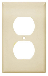 1 Gang Duplex Receptacle Plate Ivory 2132V by Cooper Wiring Best Price