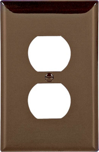 1 Gang Midi Duplex Receptical Plate Brown PJ8B by Cooper Wiring Best Price