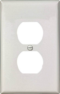 1 Gang Midi Duplex Receptical Plate White PJ8W by Cooper Wiring Best Price