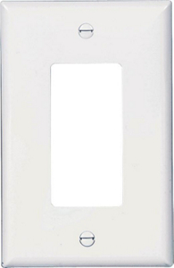 1 Gang Decor Wallplate White PJ26W by Cooper Wiring Best Price